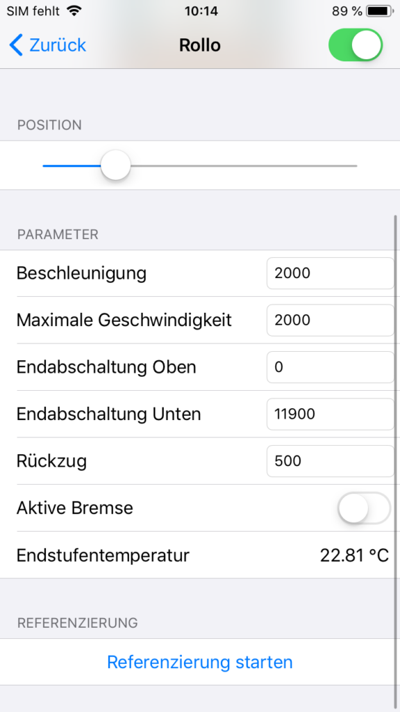Die App-Ansicht von Drape in Dublin.